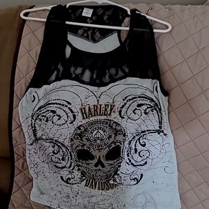 Harley Davidson, XL, mint green & black